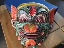 Amazing Carved Wooden Wall Mask 20 cm Monkey Variants of Colours for sale  Shipping to South Africa