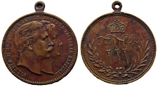 medal wisiorek Wilhelm II cesarz niemiecki Augusta Wiktoria cesarzowa na sprzedaż  PL