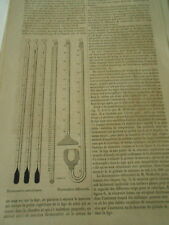 Thermometers 1860 engraving d'occasion  Expédié en Belgium