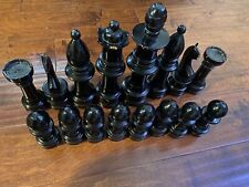 Juego de ajedrez gigante de madera de 12 pulgadas Mega Chess color negro segunda mano  Embacar hacia Argentina
