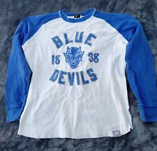 Baloncesto Nike Duke University Blue Devils manga larga 1838 blanco azul algodón segunda mano  Embacar hacia Argentina