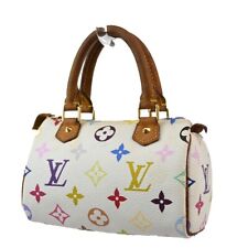 Usado, Bolsa de mão Louis Vuitton mini rápida monograma multi branca França M92645 10FA466 comprar usado  Enviando para Brazil