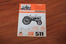 Catalogue brochure " Tracteur Someca Som 511 " 2 pages ( feuille A4 ) d'occasion  Troarn