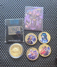 LOTE de monedas de World of Warcraft Hearthstone pin holo tarjeta rara promoción Blizzcon WOW PC segunda mano  Embacar hacia Argentina