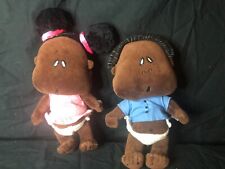 Duas (2) bonecas Ishababies menina e menino brinquedo de pelúcia boneca bebê Isha comprar usado  Enviando para Brazil