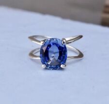 Tanzanite Gemstone 925 Sterling Silver Ring Valentine Jewelry All Size SE-1014, used for sale  Shipping to South Africa