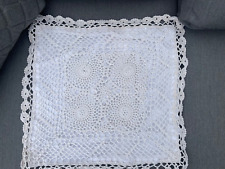 Handmade crochet cushion for sale  WICKFORD