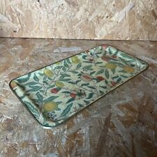 Used, Vintage Rectangular Tea Drinks Tray William Morris Fruit Slate 36 x 19cm for sale  Shipping to South Africa