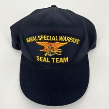 Chapéu Snapback Eagle Crest Masculino Tamanho Único Azul Naval Special Warfare Seal Team Antigo comprar usado  Enviando para Brazil