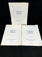 PRINTING ON THE XEROX 9700 LASER PRINTER GUIDE PART 1,2,4 BY GERRY CLARK, 1985 for sale  Shipping to South Africa
