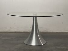 Glass aluminum table for sale  Shipping to Ireland
