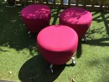 3 stools on wheels garden ,house ,office cash on collection  for sale  BORDON