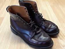 GRENSON DARK BROWN LEATHER MEN'S BOOTS size 9.F Made in England for sale  Shipping to South Africa