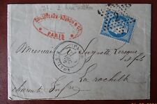 Oblitération paris lettre d'occasion  Château-Salins
