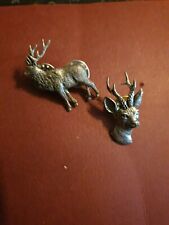 Vintage stag pin for sale  BRIGHTON