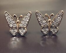 Diamond butterfly earrings for sale  Springfield