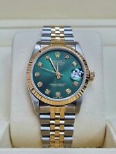 Rolex datejust green for sale  LONDON