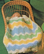 pram blanket knitting pattern for sale  PETERBOROUGH