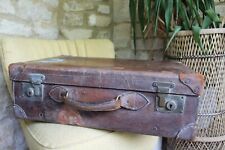 Large leather suitcase for sale  Shipping to Ireland