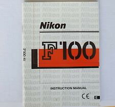 Nikon manuale f100 usato  Valenzano