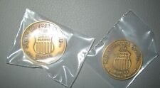 Two 1988 Union Pacific Coins Series #3 & #4 Safety Through Quality Bronze Color for sale  Shipping to South Africa