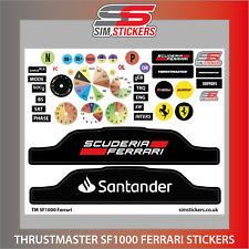 Adesivos de roda Thrustmaster SF1000 para decalques iRacing simulador de carro - Ferrari comprar usado  Enviando para Brazil