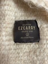 Mantas Ezcaray 50%Mohair  50% WOOL BEIGE COLOUR  Throw Blanket 72"X58, used for sale  Shipping to South Africa