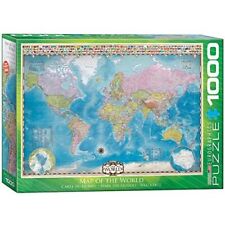 Weltkarte puzzle mehrfarbig gebraucht kaufen  München