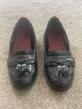 Girls black patent for sale  RUTHIN