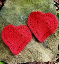 Handmade crocheted heart for sale  CASTLEFORD