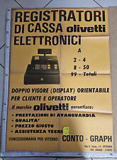 Manifesto olivetti registrator usato  Viterbo