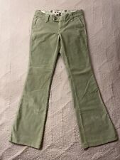 Jeans feminino GAP tamanho 10R verde perfeito LONGO e LEAN boot cut veludo 33x32 comprar usado  Enviando para Brazil