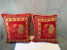 Two elephant cushions for sale  SOUTHALL