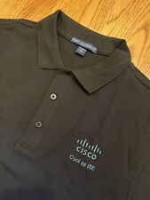 CAMISA POLO CON LOGOTIPO DE CISCO Systems negra para hombre mediana CCIE CCNA CCNP enrutador Piqué M MD segunda mano  Embacar hacia Mexico