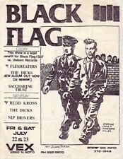 Black flag concert for sale  LONDON