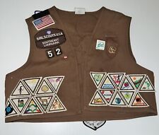 VINTAGE Girl Scout Brownie Vest And Patches Size Medium for sale  Shipping to South Africa