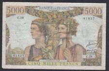 Billet 5000 francs d'occasion  Expédié en Belgium