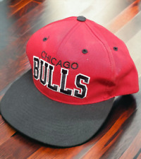 De Colección Años 80 90 Chicago Bulls NBA SportsChannel Snapback Sombrero Gorra Rojo Negro Verde Bil segunda mano  Embacar hacia Argentina