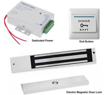 Cerradura electromagnética de puerta + caja de fuente de alimentación para sistema de control de acceso de puerta, usado segunda mano  Embacar hacia Argentina