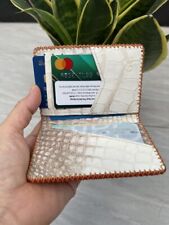 ORANG GENUINE Stingray , ALLIGATOR CROCODILE Leather Credit Card Holder handmade for sale  Shipping to South Africa