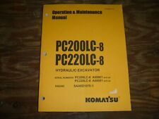 Komatsu PC200LC-8 PC220LC-8 Crawler Escavadeira proprietário Operador Manual De Manutenção comprar usado  Enviando para Brazil