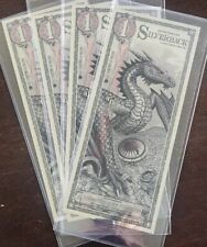 Used, 4 Consecutive Silverback Dragon Limited Edition .999 Silver Notes In Sleeves for sale  Shipping to South Africa