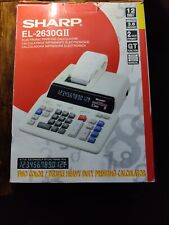Używany, Sharp EL-2630GII Kalkulator druku elektronicznego 12 cyfr komercyjny  na sprzedaż  Wysyłka do Poland