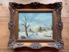 winter scene oil painting for sale  TAUNTON