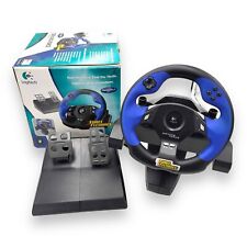 LOGITECH Driving Force Feedback E-UC2 Steering Wheel for PS2 PS3 PC in Box for sale  Shipping to South Africa