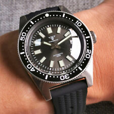 Relógio masculino automático Tandorio 62MAS cinza 30ATM mergulhador vidro de safira luminoso NH35 comprar usado  Enviando para Brazil