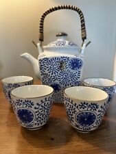 Vintage teapot blue for sale  Montgomery