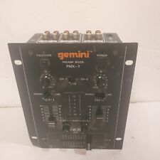 Mezclador de preamplificador Gemini PMX-7 2 canales fonógrafo necesita cable de alimentación, usado segunda mano  Embacar hacia Argentina