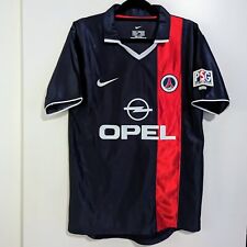 Camiseta deportiva retro PSG Paris Saint Germain Ronaldinho 2001 azul para hombre M segunda mano  Embacar hacia Argentina