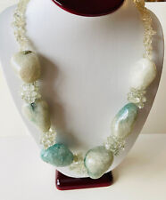 aqua stones necklace for sale  FALKIRK